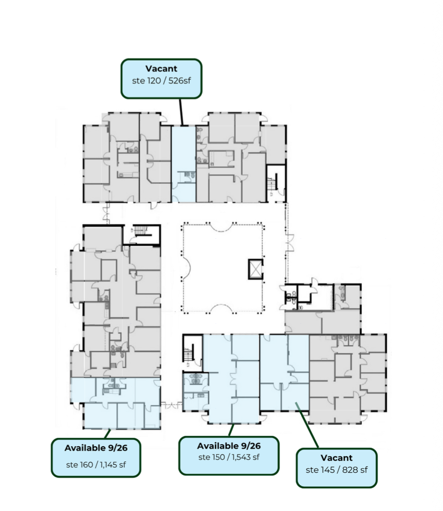 Floor plan — Building 2801 · First Floor, Pen West Park