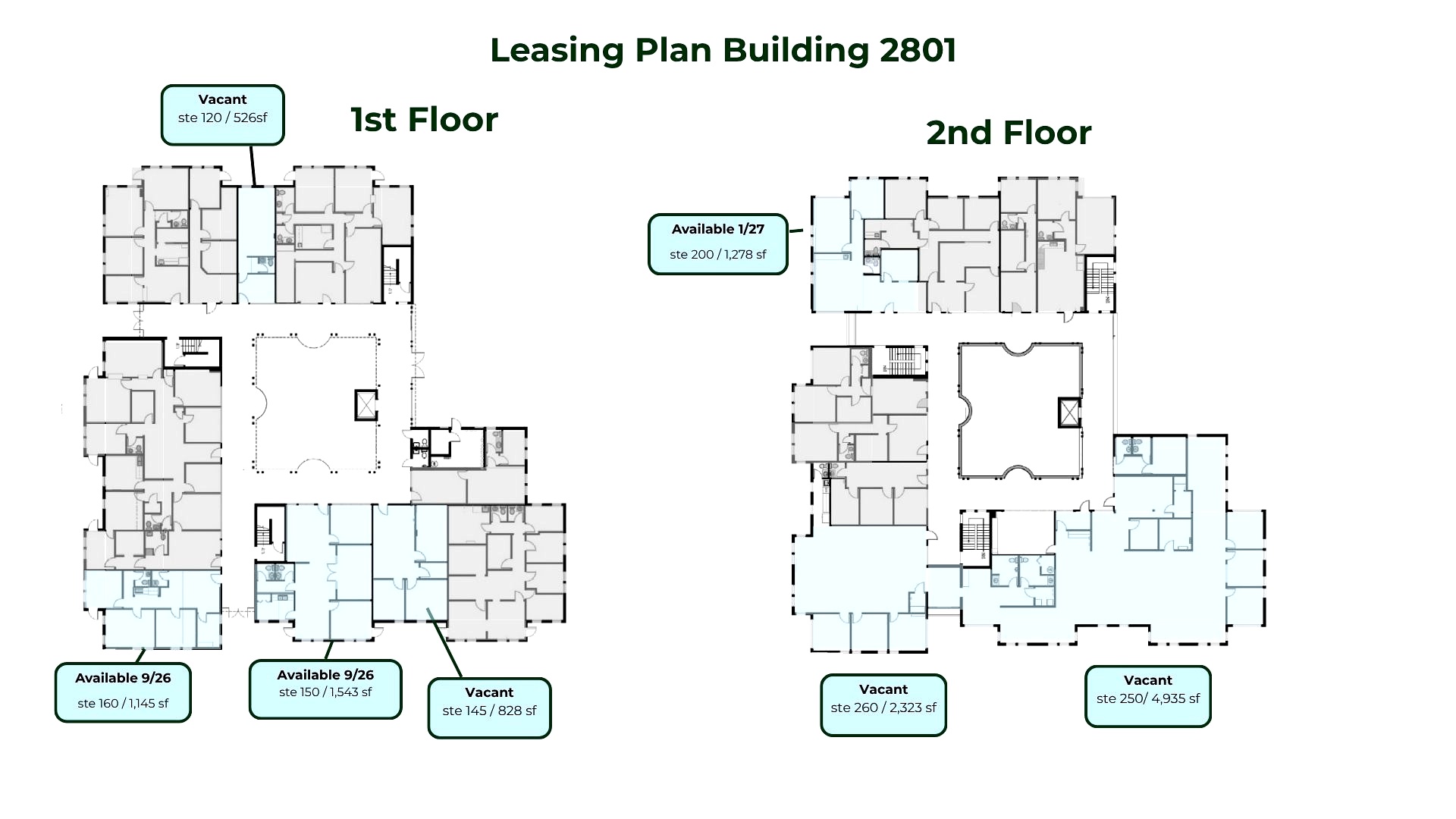 Floor plan — 2801 First Floor, Pen West Park
